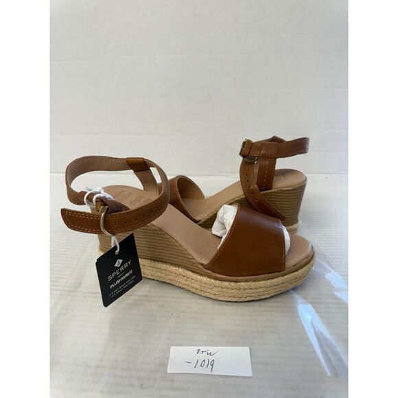 -1019 Sperry Wedge Brown Sandals-US 8.5 Womens - Picture 1 of 5